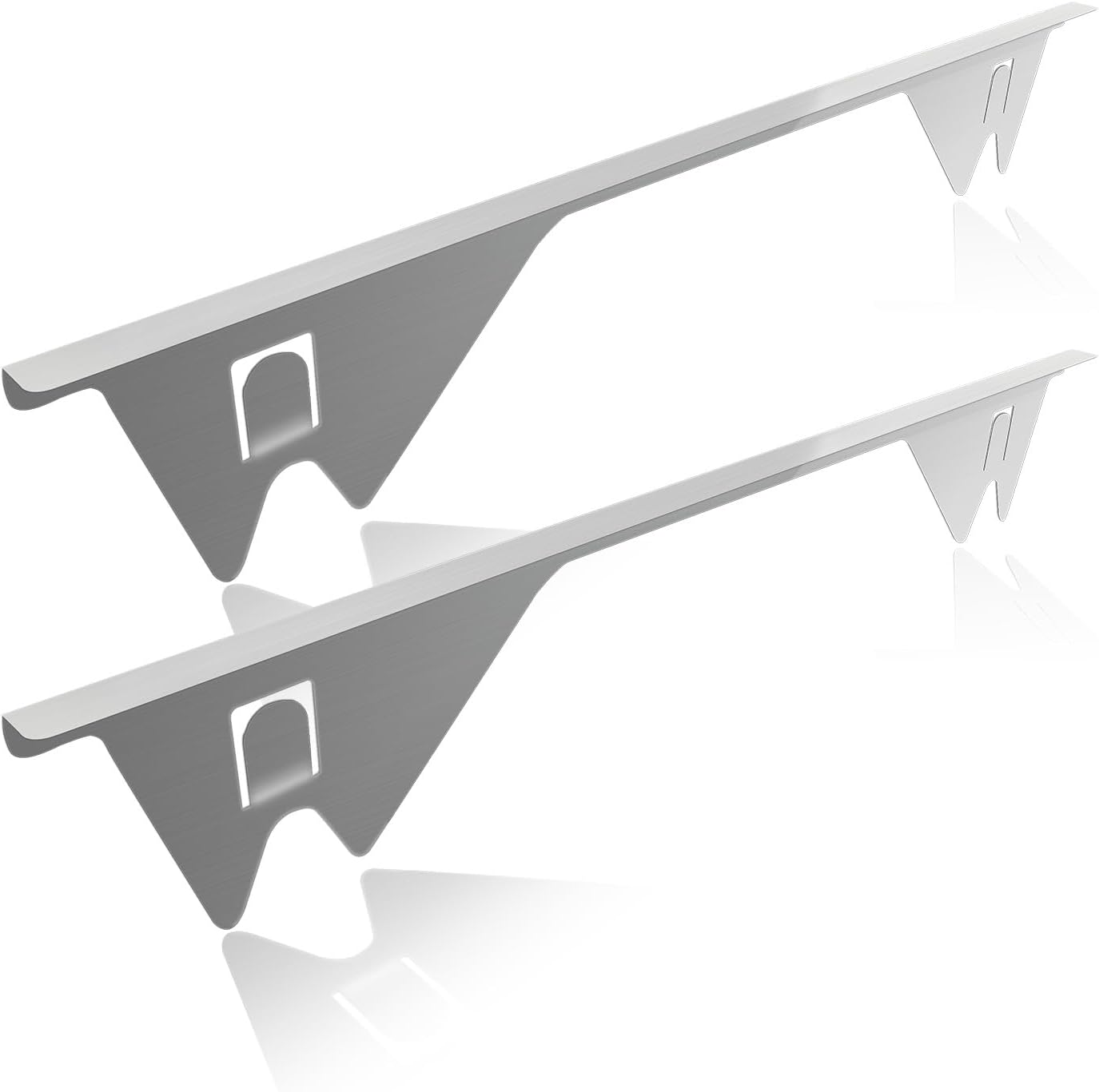 Stove Gap Covers Stainless Steel, 2 Pack Stove Gap Filler Easy Retractable Length 13.8" to 27.5", Width 0.79" Stove Gap Guards Range Trim Kit, Heat Resistant Guard Between Stove Top & Counter