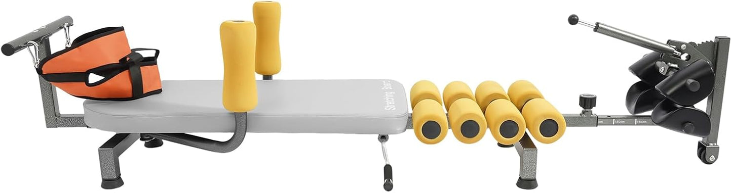 Lumbar Decompression Table with Cervical Traction Full Body Stretching Device for Neck Back Knee Hip Pain Relief Up to 264.5 lbs Weight Capacity