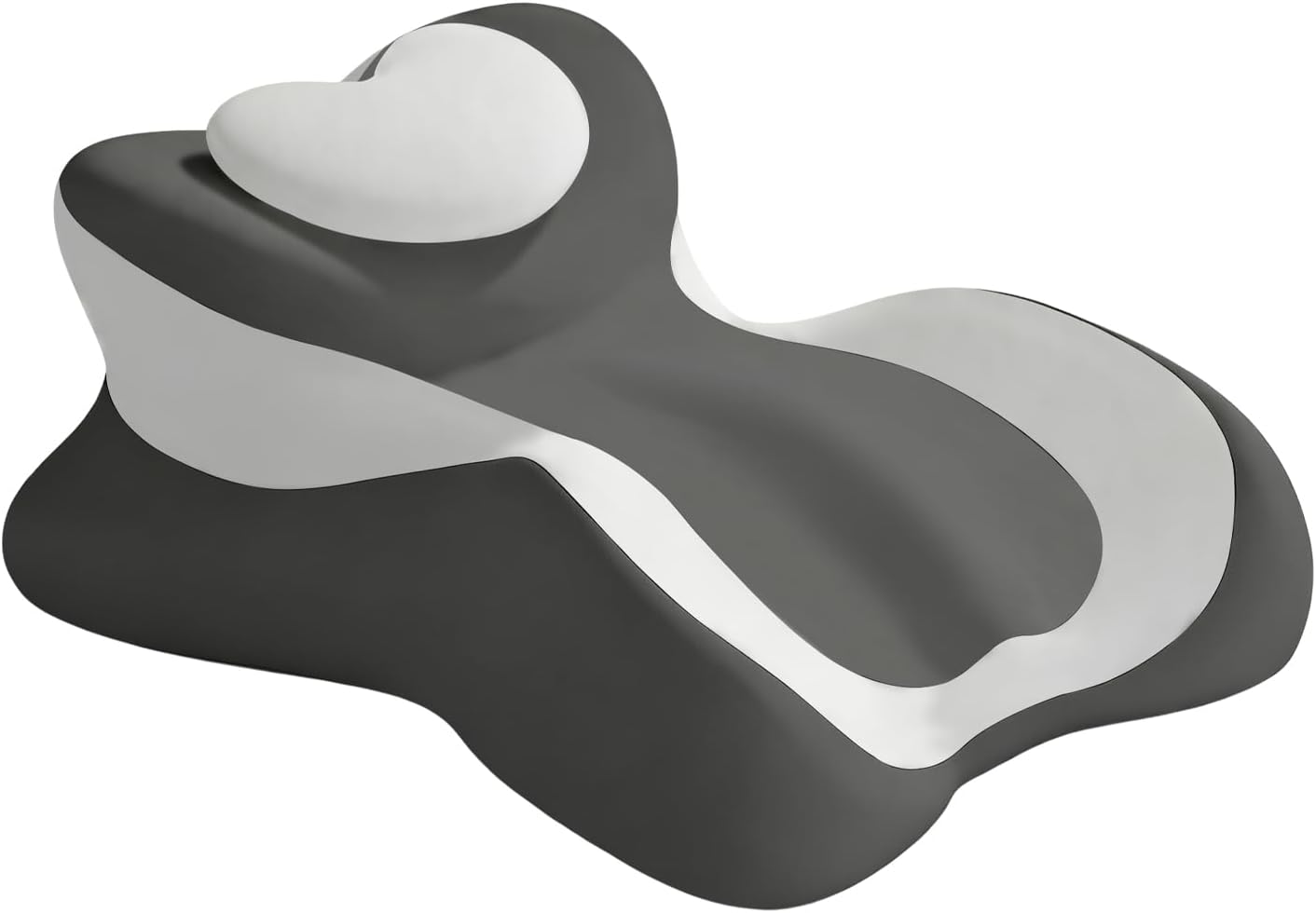 Memory Foam Wedge Pillow - Ergonomic Reading & Bed Wedge Pillow for Sleeping, Back Support, Acid Reflux, and Leg Elevation - Multi-Level Support with Removable & Washable Cover (Gray)