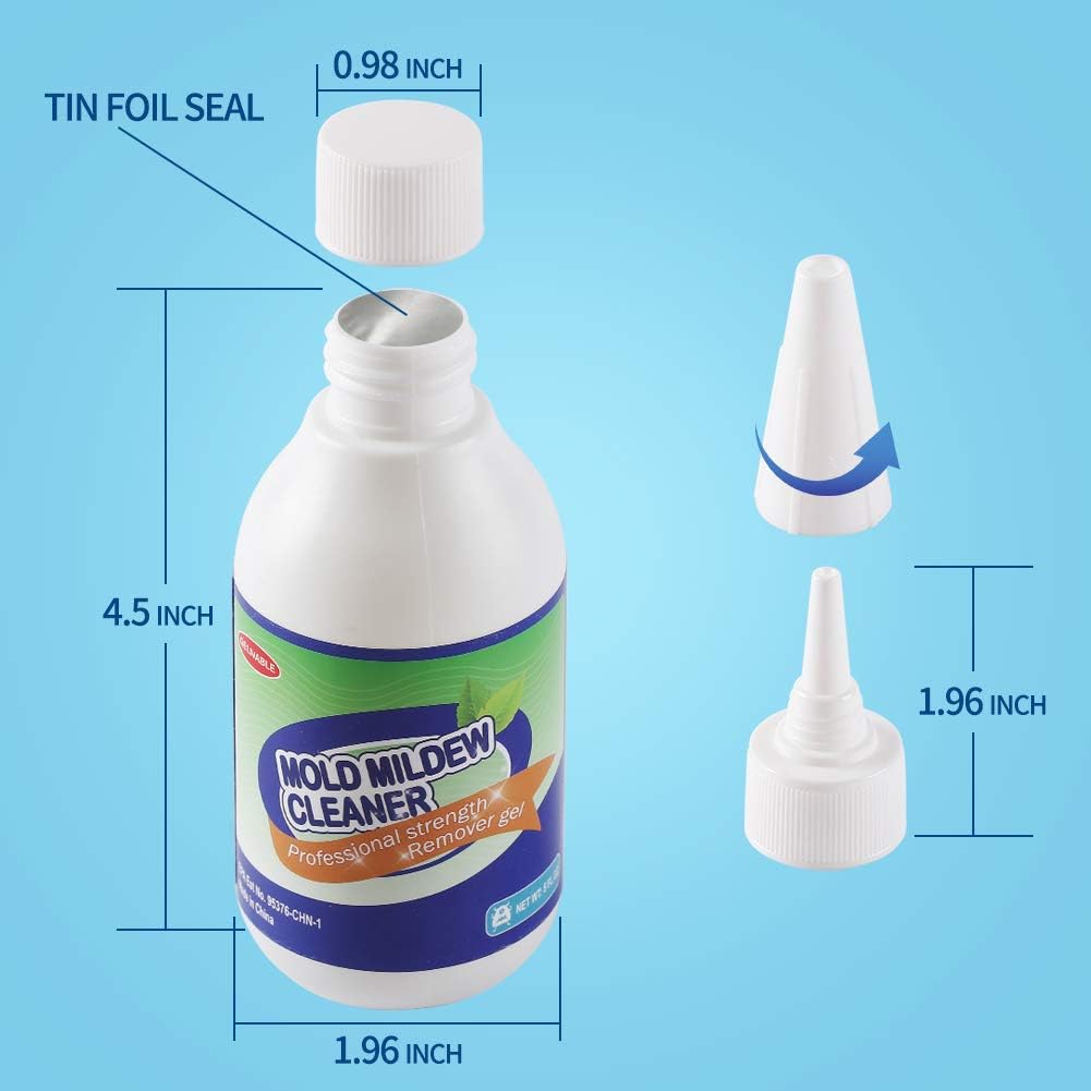 GELIVABLE Mold Mildew Cleaner Gel Household Cleaner for Wall Tiles Grout Sealant Bathroom Cleaning Home Kitchen Sinks Cleaning - 8 Fl.Oz(Pack of 1)