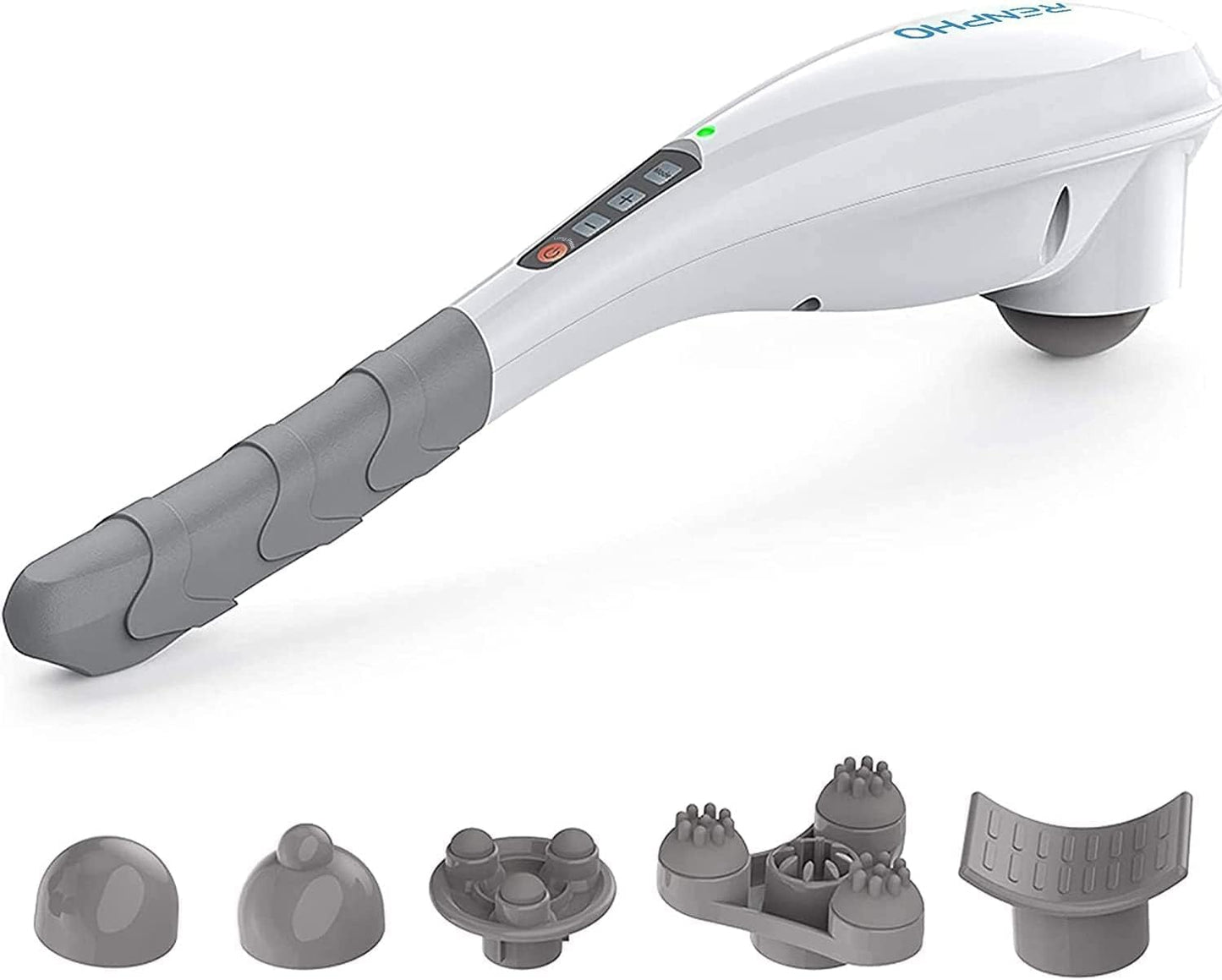 RENPHO Cordless Handheld Massager, 5 Adjustable Speeds and Massage Modes | Rechargeable Electric Neck Massage Tool for Muscle Tension, For Shoulder, Back & Leg, Home, Office, Travel Use, Gift Idea