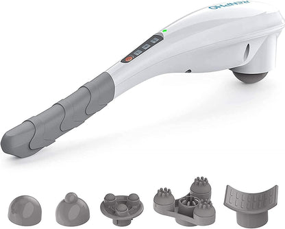 RENPHO Cordless Handheld Massager, 5 Adjustable Speeds and Massage Modes | Rechargeable Electric Neck Massage Tool for Muscle Tension, For Shoulder, Back & Leg, Home, Office, Travel Use, Gift Idea