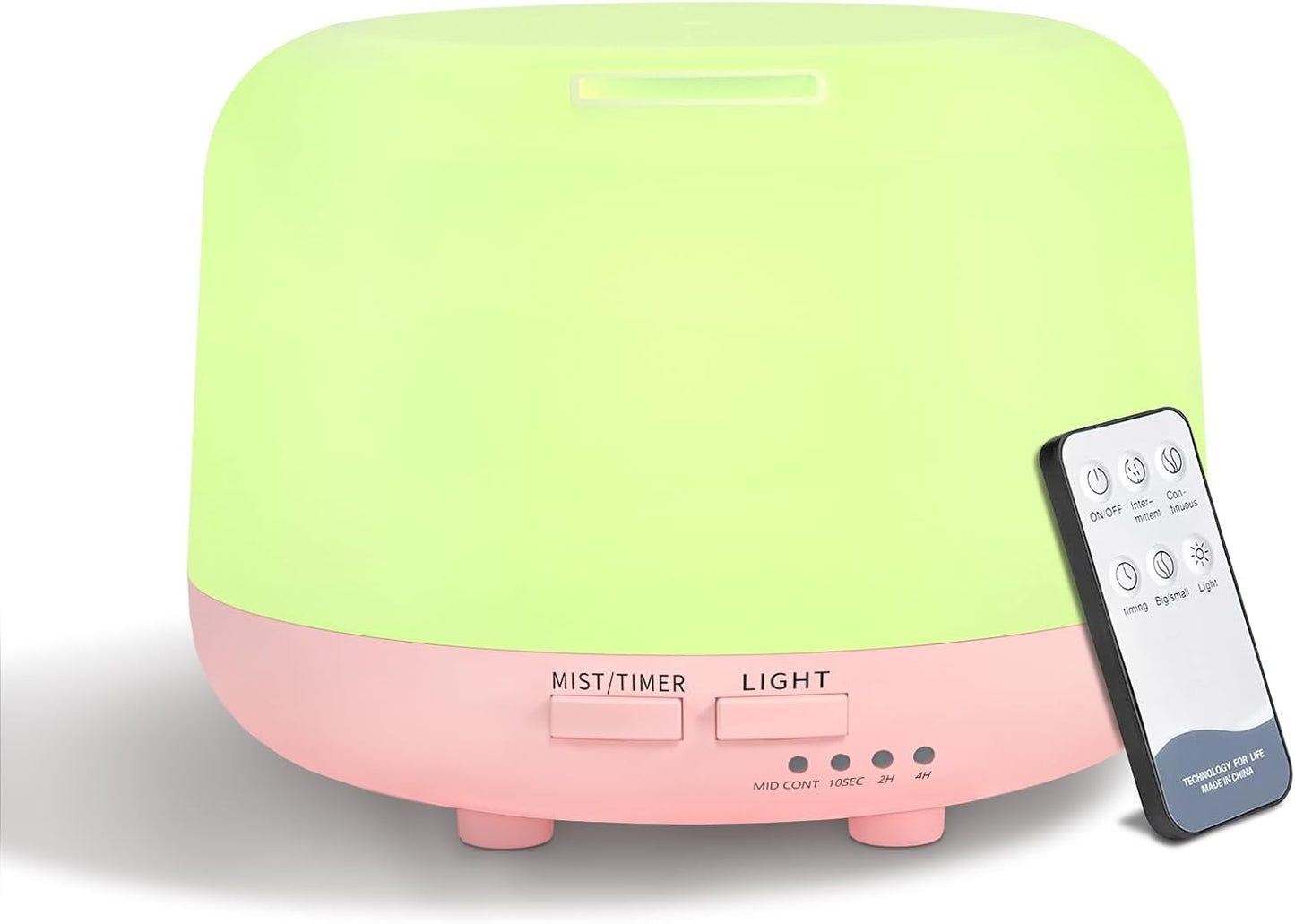 300ML Remote Control Air Diffusers for Essential Oil, Aroma Ultrasonic Scent Diffuser, Aromatherapy Humidfier Diffuser, 7 Color Changing LED Light, Auto-Off, Timer for Home, Room, Office, Kids