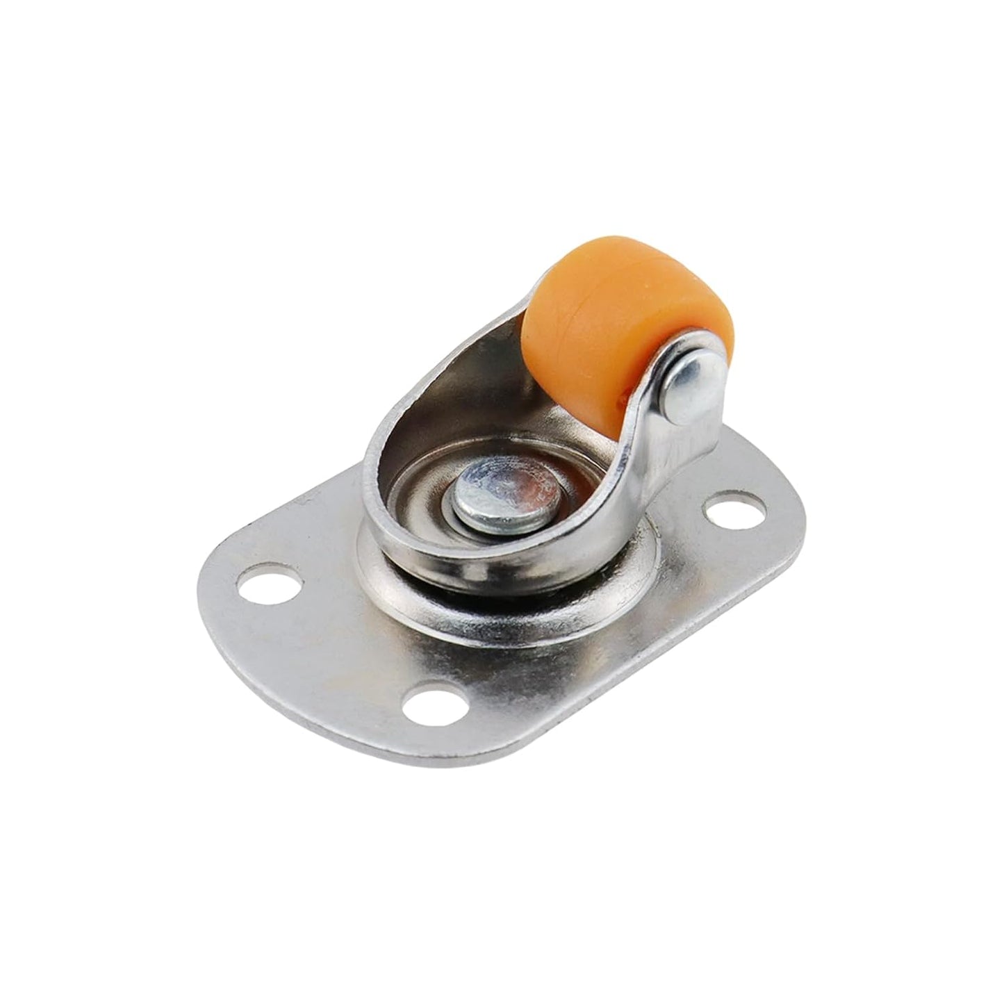 Semetall 4PCS Swivel Caster Wheels Square Cup Furniture Castors (Bronze) | 150kg Load Capacity, with Screws for Piano Feet, Sofa, Table, 1.02 Inch (26mm) Wheels