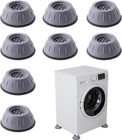 Mwellewm Anti Vibration Pads for Washing Machine Shock and Noise Reducing Washing Machine Support Anti Slip Vibration Rubber Washing Machine Feet Dryer Washer Vibration Stabilizer(1.7D x 0.16 H)