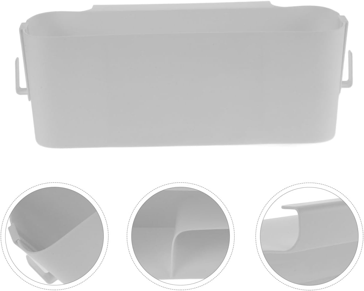 Portable Bedside Hanging Storage Organizer with Adjustable Hooks, Multi-Functional Bedside for Dorm Rooms, Office, White, 13.07 X 5.76 X 4.72 Inches