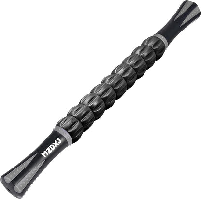 Wooden Cellulite Massage Roller for Legs and Thighs - Handheld Fascia Blaster Tool for Muscle Relief, Lymphatic Drainage & Body Sculpting - Anti Cellulite Massager for Women and Men (12 Wheel)