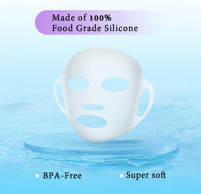 my novel things Face Ice Pack and 2 Packs Silicone Face Mask Cover