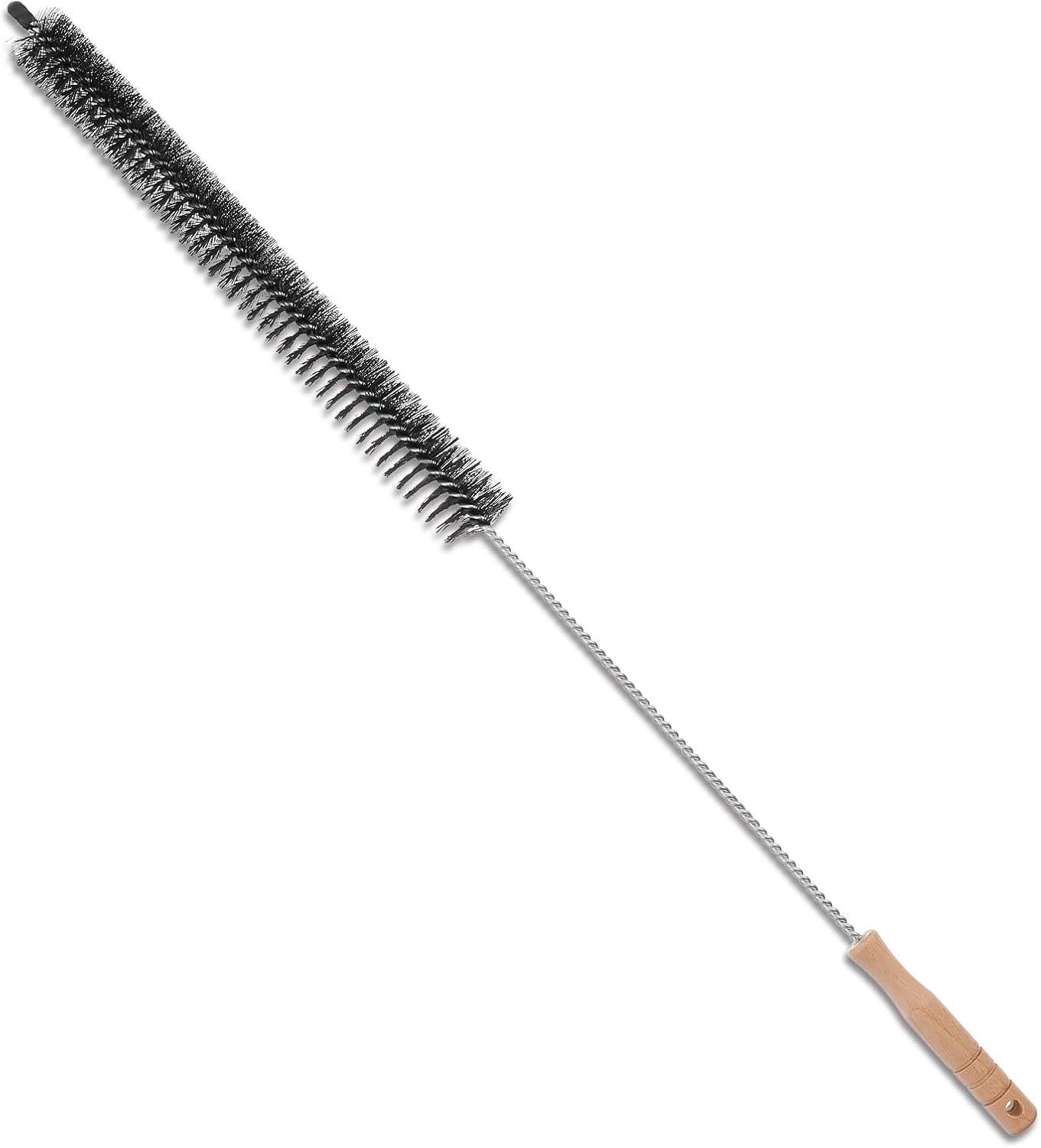 Dryer Lint Cleaner, Dryer Vent Cleaning Brush | Long Flexible with Wood Handle, Lint Brush for Dryer Vent, Quickly Lint Remover (Black, 29.53 inches )