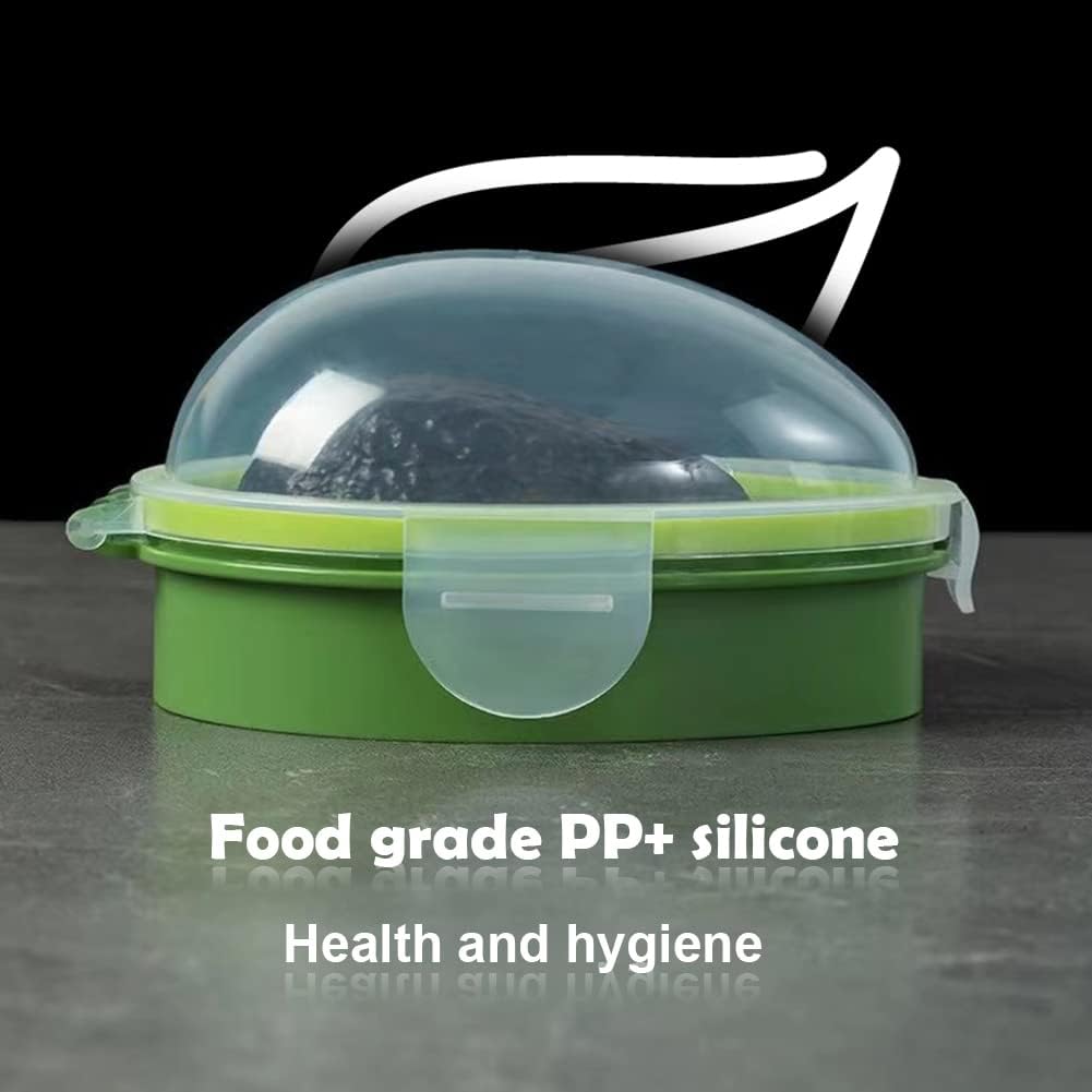 Avocado Saver Holder with Clear Snap-On Lid,Avocado Fresh Saver,Avocado Container Storage Box,Fruit Keeper Avocado Keeper Storage container-Keep Your Avocados Fresh for Days