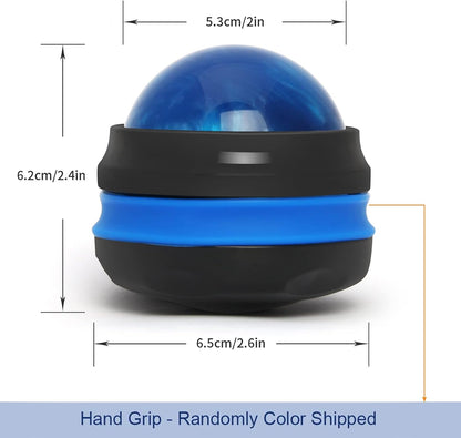 Coolrunner Massage Ball, Manual Roller Massager, Handheld Self Massage Therapy and Relax Full Body Tools for Sore Muscles, Shoulders, Neck, Arms, Legs, Back, Foot, Body (Blue) | Therapy and Relax Full Body Tools for Sore Muscles, Shoulders, Neck, Arms,