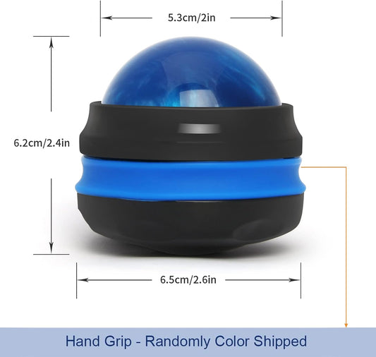 Coolrunner Massage Ball, Manual Roller Massager, Handheld Self Massage Therapy and Relax Full Body Tools for Sore Muscles, Shoulders, Neck, Arms, Legs, Back, Foot, Body (Blue) | Therapy and Relax Full Body Tools for Sore Muscles, Shoulders, Neck, Arms,