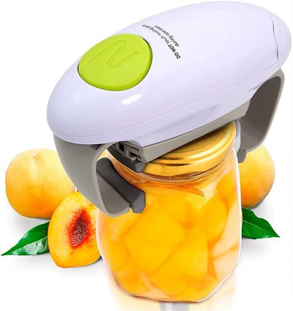 One-Touch Automatic Electric Jar Opener – Hands Free Smooth Edge Kitchen Can Opener Higher Torque & Strong High Quality