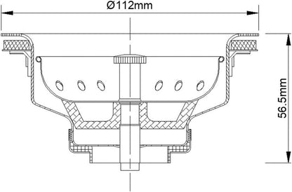 3-1/2 Inch Kitchen Sink Drain Assembly with Strainer Basket/Drain Stopper, All Stainless Steel Sink Drain Kit Durable and Rustproof