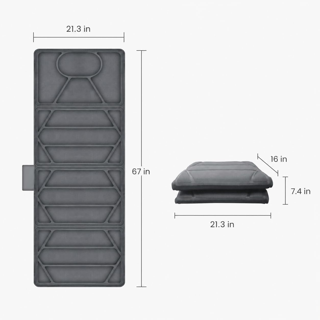 Heated Massage Mat for Bed, Back Massager with Heat & Vibration | Ultra-Soft Plush Massage Pad with 10 Motors, Body Massager for Couch, Recliner, Home, Birthday Gifts for Women Men Mom Dad