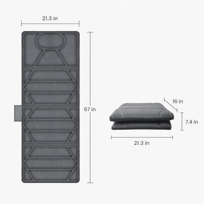 CuPiLo Heated Massage Mat for Bed, Back Massager with Heat & Vibration