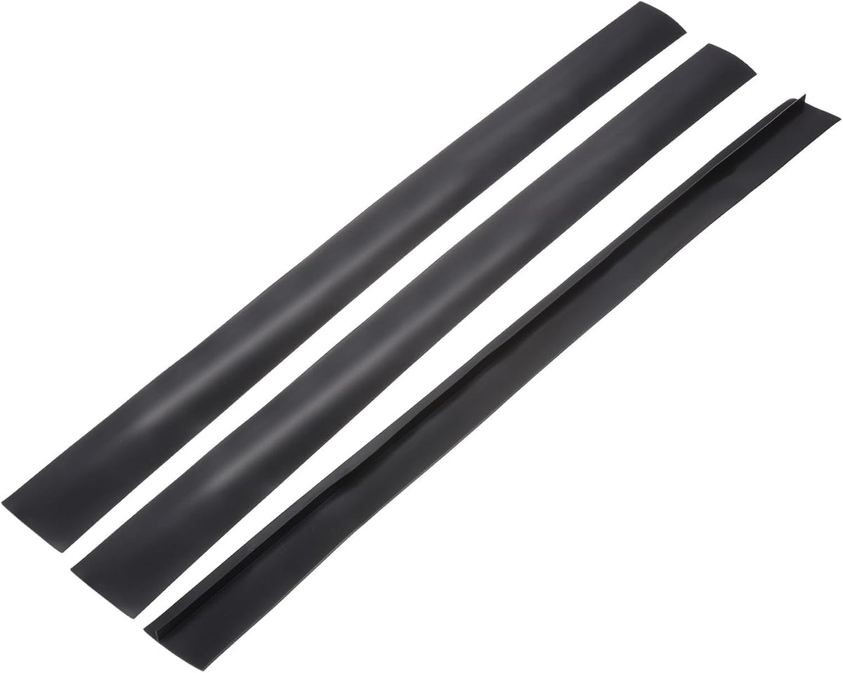 PATIKIL 25 Inch Silicone Stove Gap Covers, 3 Pcs Heat Resistant Kitchen Stove Gap Fillers for Ovens Stovetop Counter Washer Dryer, Gray