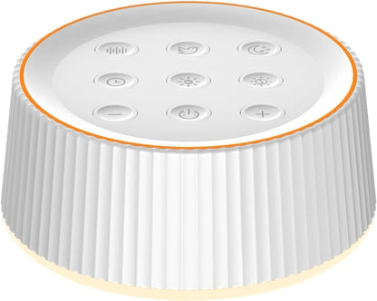 Noise Machine, White Noise Sound Machine for Baby & Adults, 26 Soothing Sounds, 8 Night Light Colors, Tap Control, 6 Timer Settings, Auto-Off & Memory, 4-7-8 Breathing (Black, Standar)