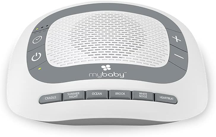 MyBaby SoundSpa White Noise Machine for Babies | 6 Soothing Lullabies for Newborns, Sound Therapy for Travel, Relaxing, Kids, Newborns, Baby Songs, Adjustable Volume, Auto-off Timer, By HoMedics | Sound Therapy for Travel, Relaxing, Kids, Newborns, Baby
