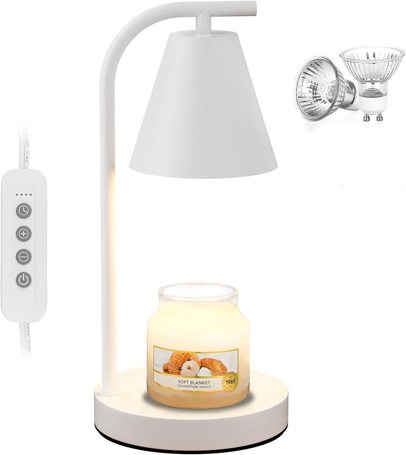 Brown Candle Warmer Lamp with Timer-Electric Candle Light for Bedroom Decor, Aromatherapy at Home | Gifts for Men | Home Gift Ideas