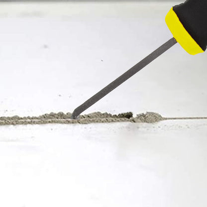 ALLWAY GCR Grout & Caulk Removal Tool | Soft-Grip Handle, Remove Old Putty, Loose Caulk Beads, Crumbling Tile Grout