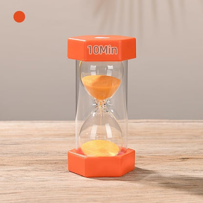 Colorful Sand Timers, Hourglass Sand Timers 5 Min Sandglass Timer with Protective Cover for Toothbrush Timer Games Classroom Home Office Cooking(Blue+5Min)