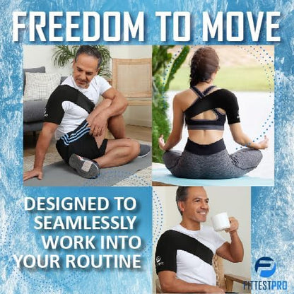 Fittest Pro Ankle Ice Pack Wrap for Swelling, Ice Pack for Injuires Reusable Cold Pack Wrap Hot Cold Therapy Ankle Ice Wrap for Sprained Ankles, Achilles Tendonitis