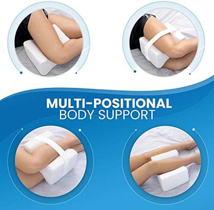 Everlasting Comfort Knee Pillow & Half Moon Pillow - Sleep Harmony Set for Pain Relief & Postural Support - Align Your Spine, Relieve Pressure, and Enhance Comfort