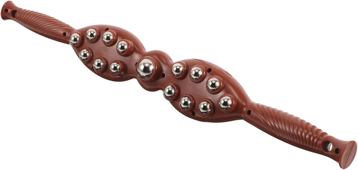 Handheld Massage Stick Roller with Steel Balls Muscle Massage Roller for Neck and Back for Muscle Relief and Relaxation at Home Or Travel