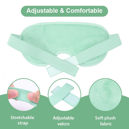 NEWGO Cooling Gel Eye Mask - Reusable Cold Pack for Puffy Eyes, Dark Circles, Migraine, Stress Relief - Purple With Soft Plush Backing