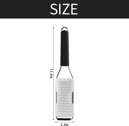Cambom Lemon Zester Grater Three-piece Suit - Heavy Duty Kitchen Tool for Parmesan Cheese, Ginger, Garlic, Nutmeg, Chocolate, Vegetables，Fruits，Stainless Steel Grater Dishwasher Safe Black | 304 Stainless Steel, Sharp Tool for Parmesan Cheese, Ginger,