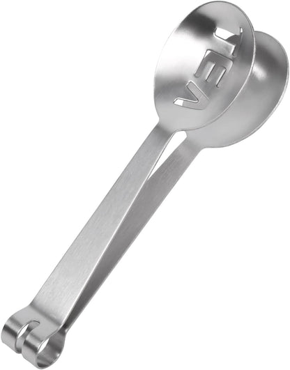 Acouto Tea Stainless Steel Tea Bag Squeezer Tongs, 12cm Lightweight Stainless Steel Teabag Tongs Squeezer Strainer Grip Home Tool Bag