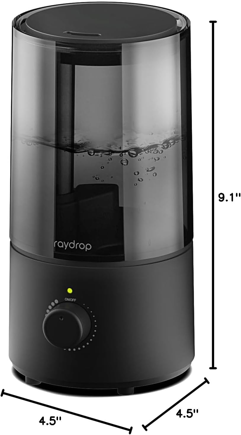 raydrop 1.7L Cool Mist Humidifier for Bedroom Nightstand