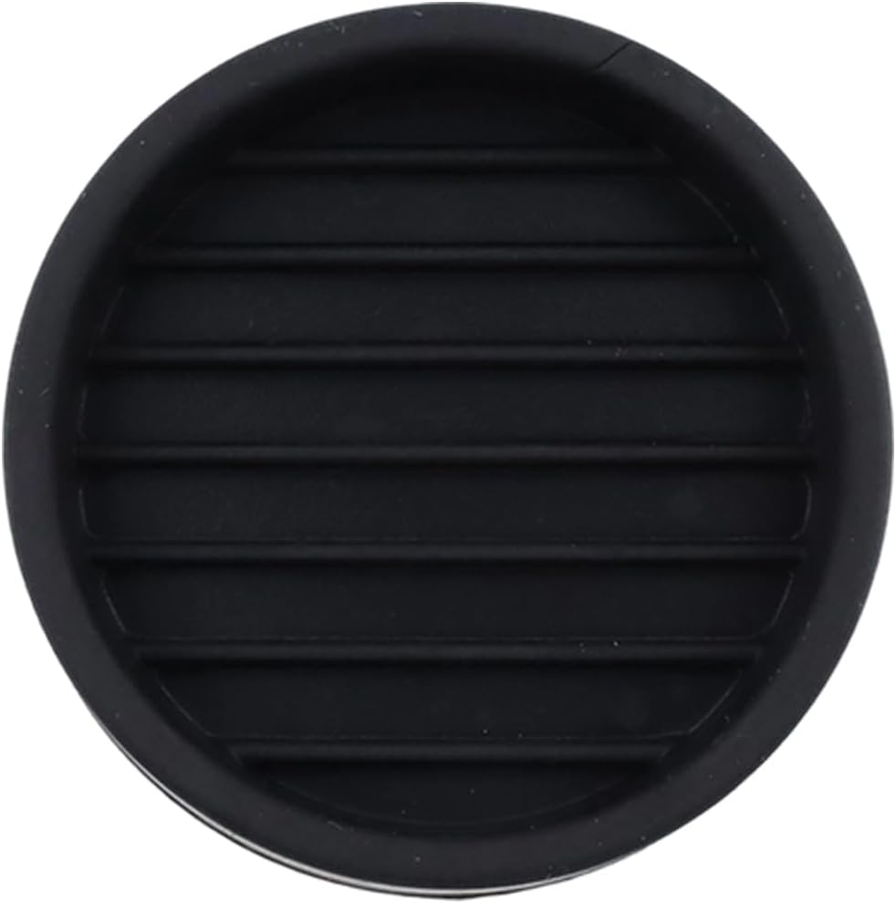 Semetall 1.5 Inch Rubber Caster Cups 8 Pack Black | Non Slip Furniture Coasters Floor Protectors for Bed Couch Table Chair