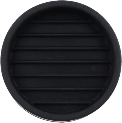 Semetall 1.5 Inch Rubber Caster Cups 8 Pack Black | Non Slip Furniture Coasters Floor Protectors for Bed Couch Table Chair