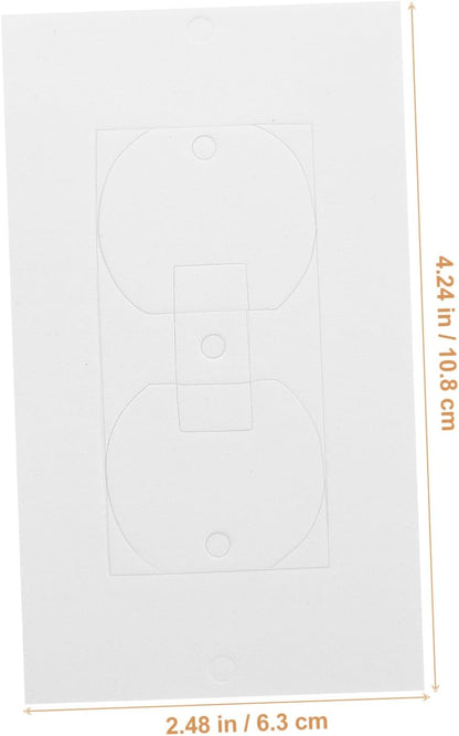 LIFKOME 50pcs Wall Socket Insulation Pads for Electrical Outlets Weatherproof Foam Gaskets Use Insulation Sealers for Home and Office Safety