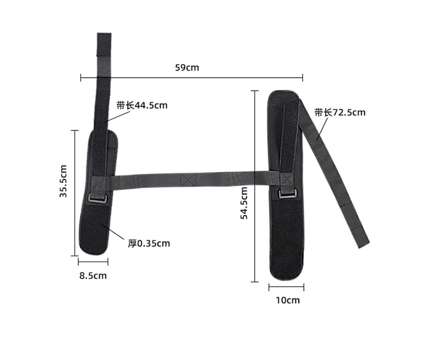 VIDECOR Foot and Calf Stretcher-Stretching Strap For Plantar Fasciitis, Foot Drop, Achilles Tendonitis for walking power belt tension band moving belt at night polyester ankle support