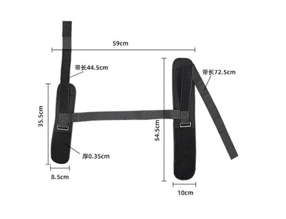 VIDECOR Foot and Calf Stretcher-Stretching Strap For Plantar Fasciitis, Foot Drop, Achilles Tendonitis for walking power belt tension band moving belt at night polyester ankle support