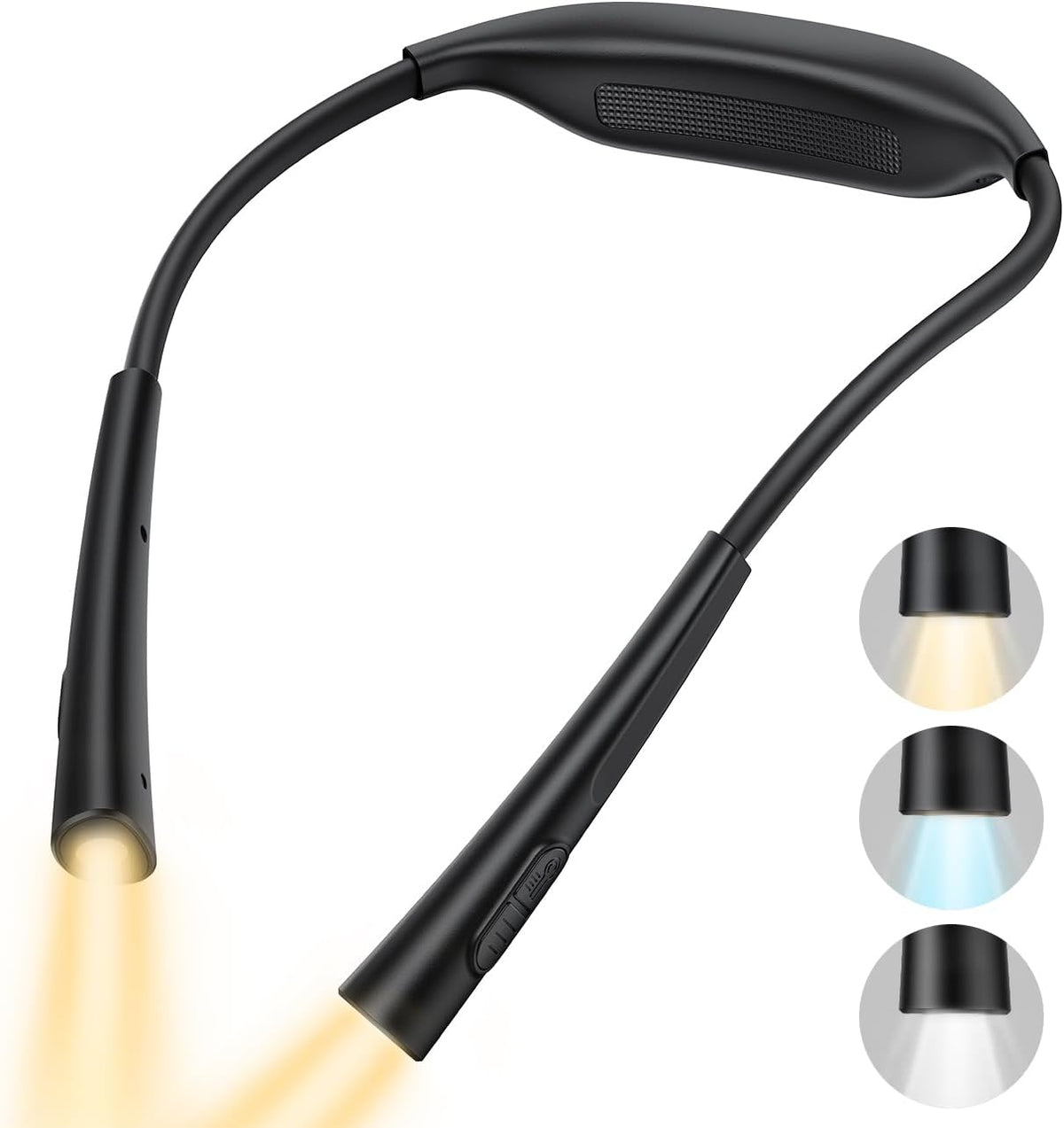 Lamicall 3.4oz Ultra-Light Book Light for Neck with 70 Hours Runtime
