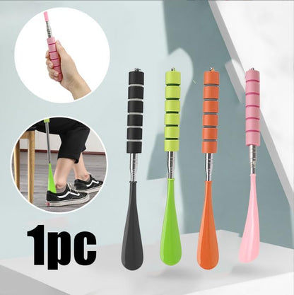 Telescoping Long Handle Shoe Horn, Stainless Steel Shoehorn, 1 Pack