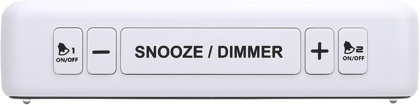 ZJchao Dual Alarm Clock with Bed Shaker LED Display Vibrating Alarm for Heavy Sleepers