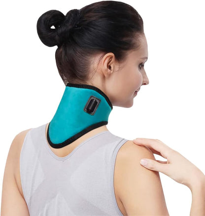 USB Neck Heating Pad Heated Neck Wrap for Pain Relief Electric Neck Warmer Collar Physical Therapy Heated Neck Brace 3 Adjustable Temp Auto Shut Off Portable Neck Heat Brace for Soreness Stiffness