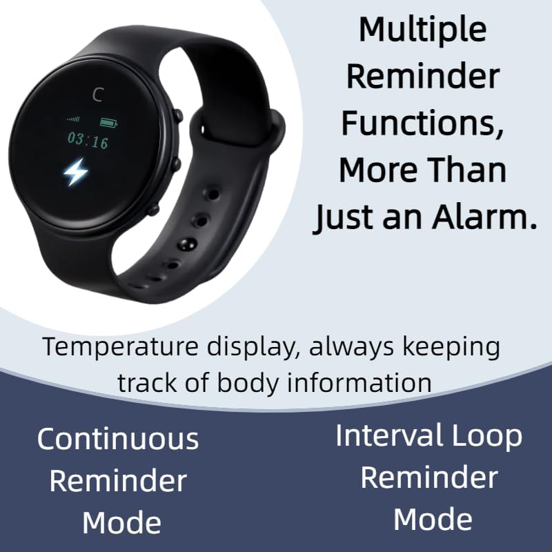 Electric Shock Alarm Clock for Heavy Sleepers|Silent Alarm Clock|Get up on time|Strong Wake-up Call |Shock Pulse for Self-Discipline and Combat Fatigue|Powered for Students & Hard of Hearing
