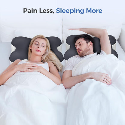 Cervical Neck Pillow for Neck Pain Relief,Mellow Sleep Pillow,Memory Foam Neck Pillow for Sleeping,Orthopedic Neck Support Pillow for Back Stomach Sleepers,Ergonomic Pillow with Pillow Covers