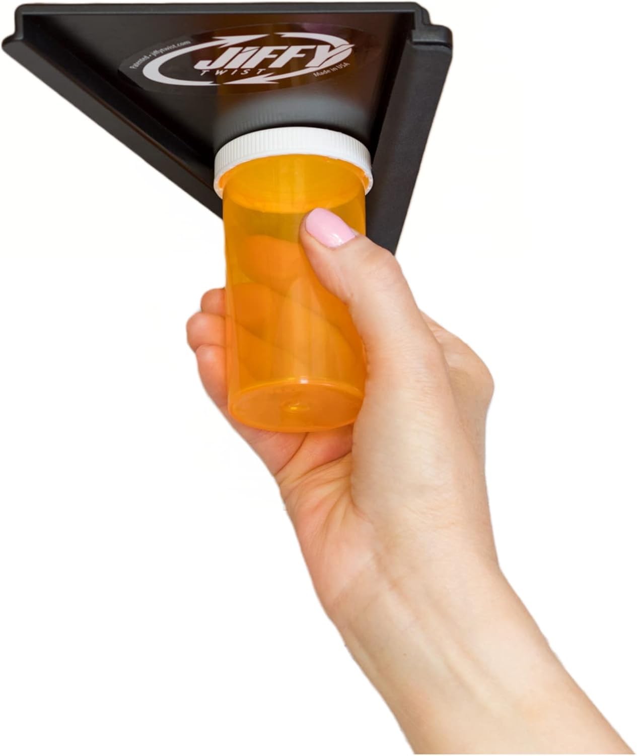 Jar Opener - Effortless Opener for Any Size Bottle or Jar | Mounts Under Cabinet with Industrial Adhesive - Zero Slip Blade Protector - Must Have for Seniors & Arthritis Made In USA