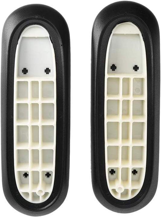 Arm Pads Caps Replacement for Herman Miller Fixed and Height Adjustable Armrest Sayl Office Chair, Black Vinyl (1-Pair)