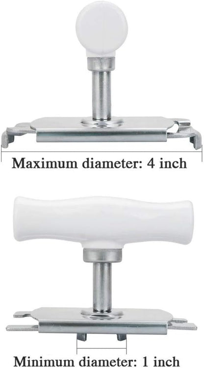 5 in 1 Lids off Jar Opener, Bottle Opener, Ideal For Women, Kids, Seniors - for Multipurpose Kitchen Tool, Easy open. White