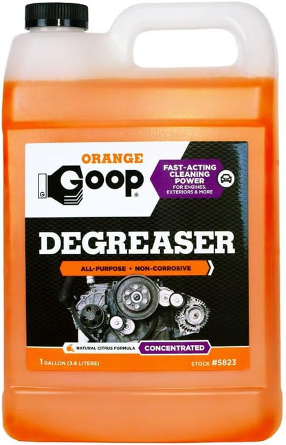 GOOP Orange Heavy-Duty Degreaser Spray, Citrus-Based Formula for Automotive & Home Use, Removes Grease, Oil & Grime, 32 fl oz