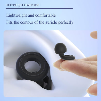 Reusable Noise Reduction Silicone Ear Plugs, Ultra-Comfy Earplugs with 4 Size Eartips and Case, 17-30dB Hearing Protection for Sleep, Concerts, Work, Travel & Noise Sensitivity