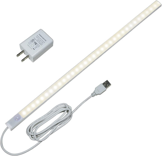 17in LED Motion Sensor Under Cabinet Light 4000K USB Plug-in